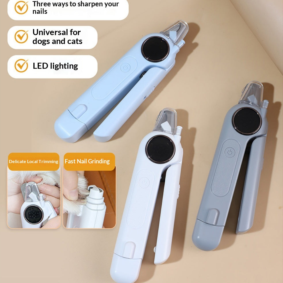Quiet USB-rechargeable dog nail grinder for at-home nail trims