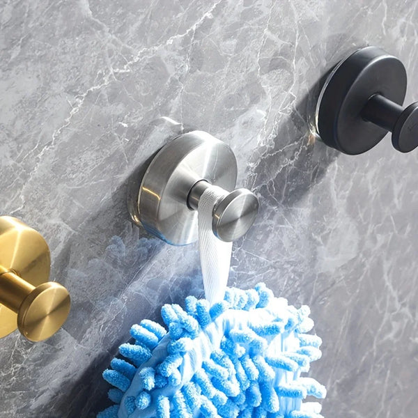 Suction Cup Towel Hooks Set of 4 — Renter-Safe, No-Drill Bathroom Hooks